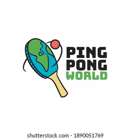 table tennis logo collection design