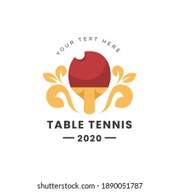 table tennis logo collection design