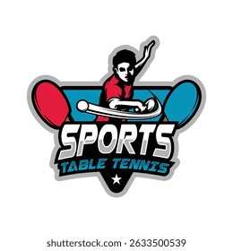 Table Tennis Logo Design Vector