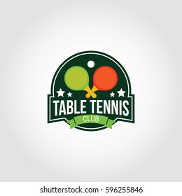 Table Tennis Logo Design Vector.
