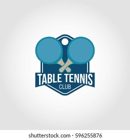 Table Tennis Logo Design Vector.