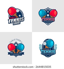 Table tennis logo vector arts and graphics 