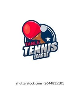 Table tennis logo vector arts and graphics 