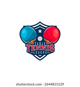 Table tennis logo vector arts and graphics 