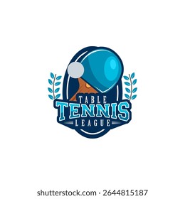 Table tennis logo vector arts and graphics 