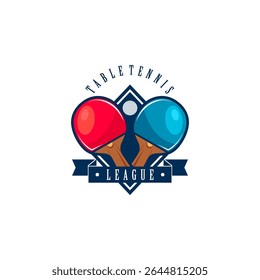 Table tennis logo vector arts and graphics 