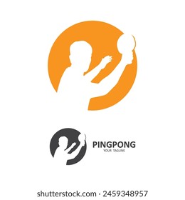 Ilustración de Vector de logotipo de tenis de mesa.