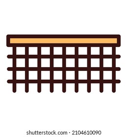 Table tennis net icon outline vector. Ping pong. Racket play