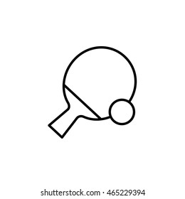 Table Tennis Outline Icon