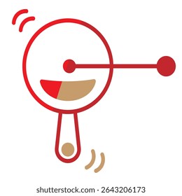 Ícone de mesa de tênis e bola que representa o equipamento essencial para jogar ping pong.