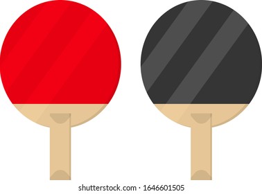 Table tennis paddle illustration material.