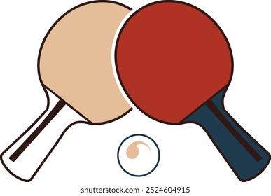 Table tennis paddle vector art