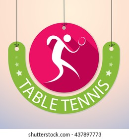 Table Tennis / Ping Pong - Colorful Paper Tag for Sports