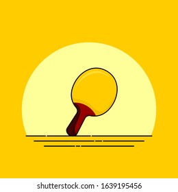 Table Tennis (Ping-pong) Bat vector Illustration for template design