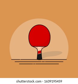 Table Tennis (Ping-pong) Bat vector Illustration for template design