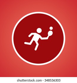 Table Tennis Player Icon