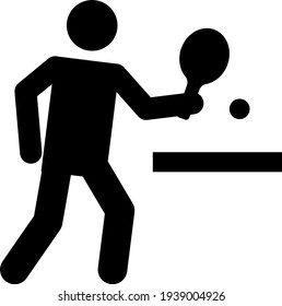 Table tennis Player Vector Illustration.