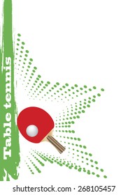 Table tennis poster