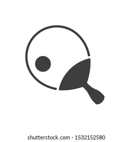 table tennis racket design. hobby competition game training and tournament theme. Vector illustration.