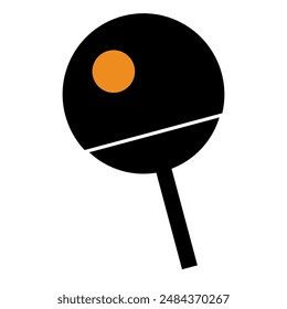 Table tennis racket flat icon. ping pong racket icon. EPS 10.