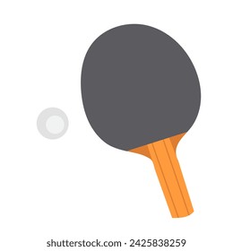 table tennis racket in flat style vector