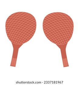 Table tennis racket, ping pong racket, sport and game competition concept