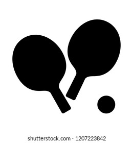 Table Tennis Racket for playing. Vector Illustration. White background.