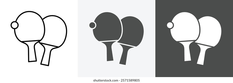 table tennis racket set vector art