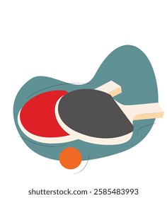 Table tennis racket. Two rackets