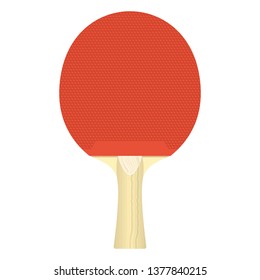 Table tennis racket vector design illustration isolated on white background