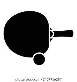 Table Tennis Racket vector illustration. Sport objects icon concept