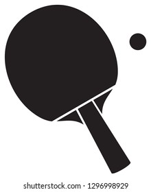 table tennis rackets and ball 