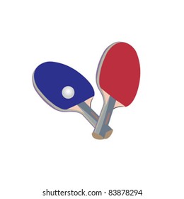 Table Tennis Rackets and Ball