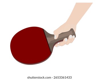 Table tennis rackets and table tennis balls.