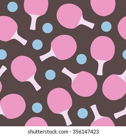 Table tennis seamless pattern background