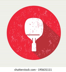 Table tennis sign, vector