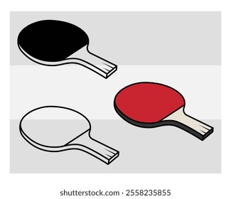 Table Tennis, Table Tennis Silhouette, Sports, Tennis Bat, Ball, Outline, Clipart, Tennis Vector, png,