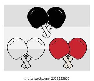 Table Tennis, Table Tennis Silhouette, Sports, Tennis Bat, Ball, Outline, Clipart, Tennis Vector, png,