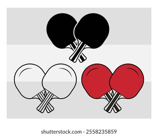 Table Tennis, Table Tennis Silhouette, Sports, Tennis Bat, Ball, Outline, Clipart, Tennis Vector, png,