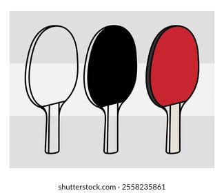 Table Tennis, Table Tennis Silhouette, Sports, Tennis Bat, Ball, Outline, Clipart, Tennis Vector, png,