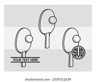 Table Tennis, Table Tennis Silhouette, Sports, Tennis Bat, Ball, Outline, Clipart, Tennis Vector, png,