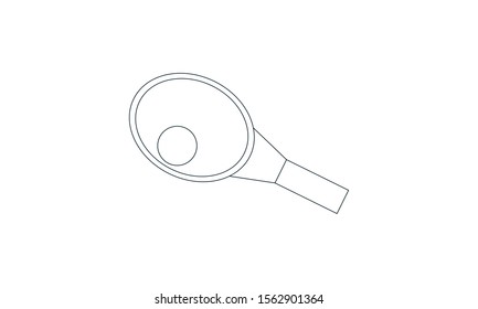 Table tennis simple icon vector image