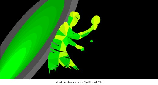 table tennis sport graphic in vector quality