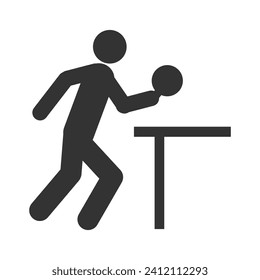 table tennis sport icon vector illustration design