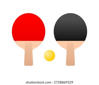 Tenis de mesa icono deportivo icono de diseño de Vector