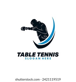 Table tennis sport Logo Design Template