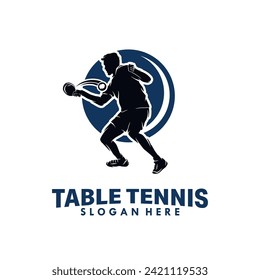 Table tennis sport Logo Design Template