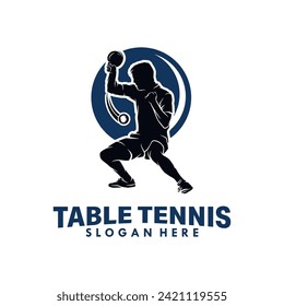 Table tennis sport Logo Design Template
