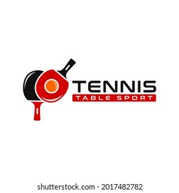 table tennis sports illustration logo design