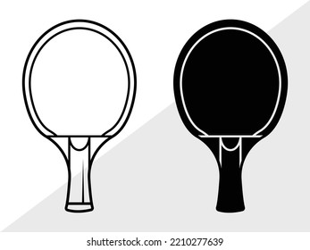 Table Tennis SVG Printable Vector Illustration